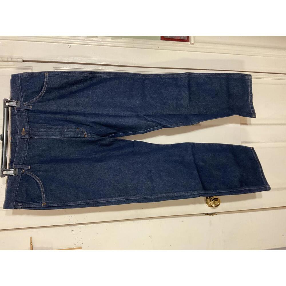 Rustler men’s regular fit straight leg blue jeans size 42/30